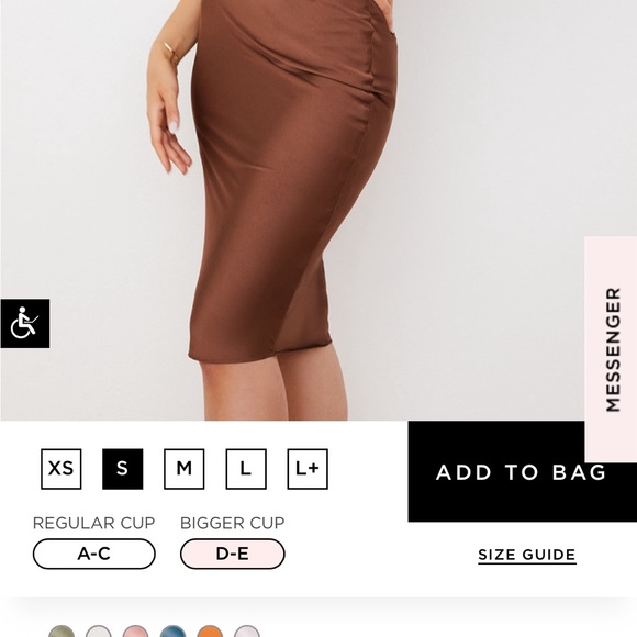 NWT House of CB corset dress “Myrna” in chocolate satin - Picture 3 of 3